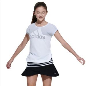 Girls size XS Short Sleeve Badge of Sport ADIDAS T-Shirt